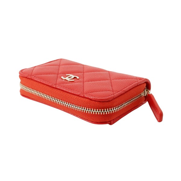 シャネル コインケース マトラッセ ココマーク クラシック ジップコインパース キャビアスキン AP0216 CHANEL 財布 小銭入れ