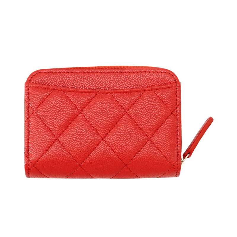 シャネル コインケース マトラッセ ココマーク クラシック ジップコインパース キャビアスキン AP0216 CHANEL 財布 小銭入れ