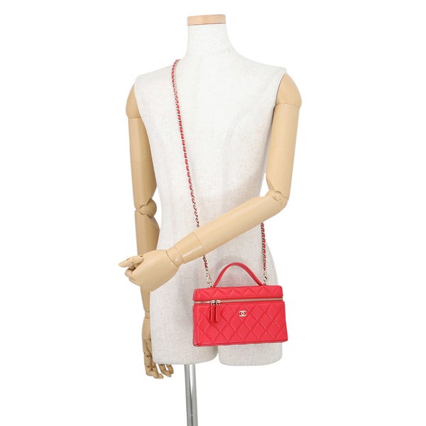 シャネル チェーンショルダーバッグ マトラッセ バニティ ココマーク キャビアスキン AP4385 CHANEL ヴァニティ 2way