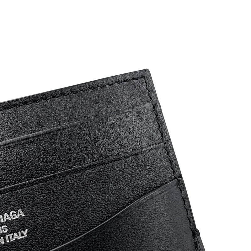 バレンシアガ カードケース ロデオ カードホルダー スムースカーフレザー 822587 BALENCIAGA 黒 財布