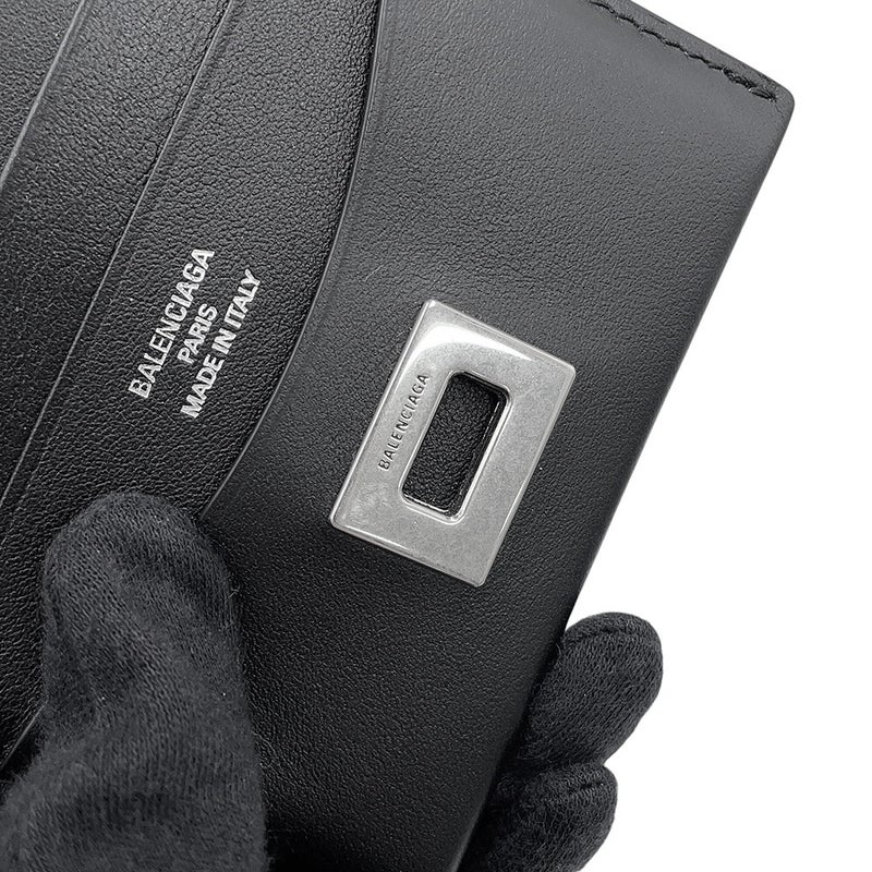 バレンシアガ カードケース ロデオ カードホルダー スムースカーフレザー 822587 BALENCIAGA 黒 財布