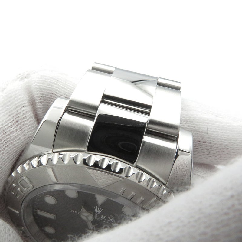 ロレックス ヨットマスター ロレジウム SS/プラチナ ランダムシリアル ルーレット 126622 ROLEX 腕時計 スレート文字盤