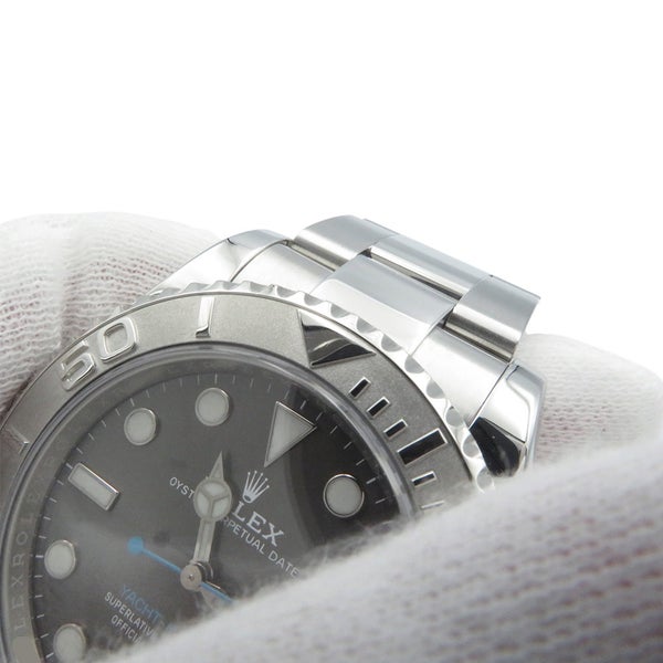 ロレックス ヨットマスター ロレジウム SS/プラチナ ランダムシリアル ルーレット 126622 ROLEX 腕時計 スレート文字盤