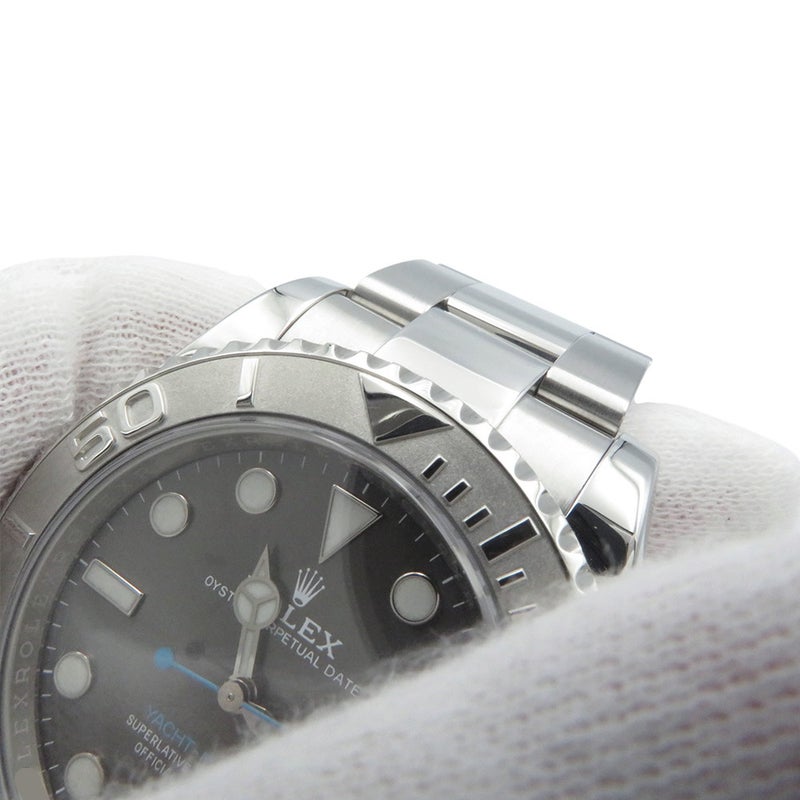 ロレックス ヨットマスター ロレジウム SS/プラチナ ランダムシリアル ルーレット 126622 ROLEX 腕時計 スレート文字盤