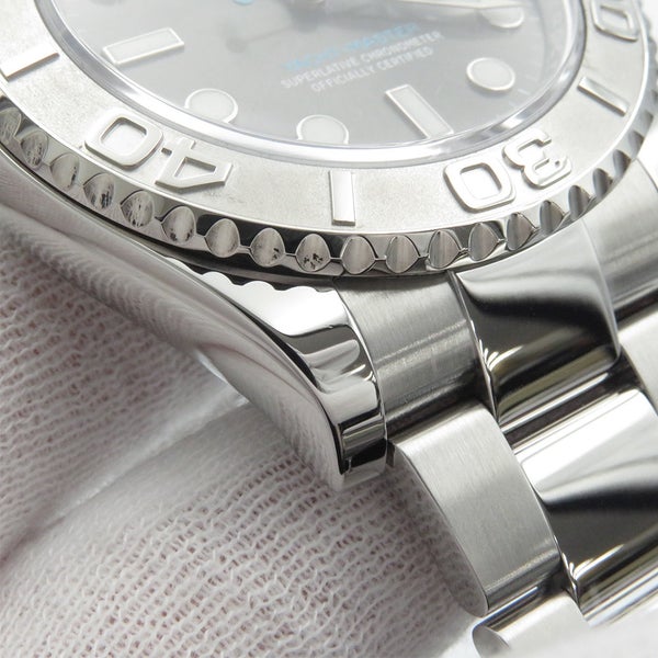ロレックス ヨットマスター ロレジウム SS/プラチナ ランダムシリアル ルーレット 126622 ROLEX 腕時計 スレート文字盤