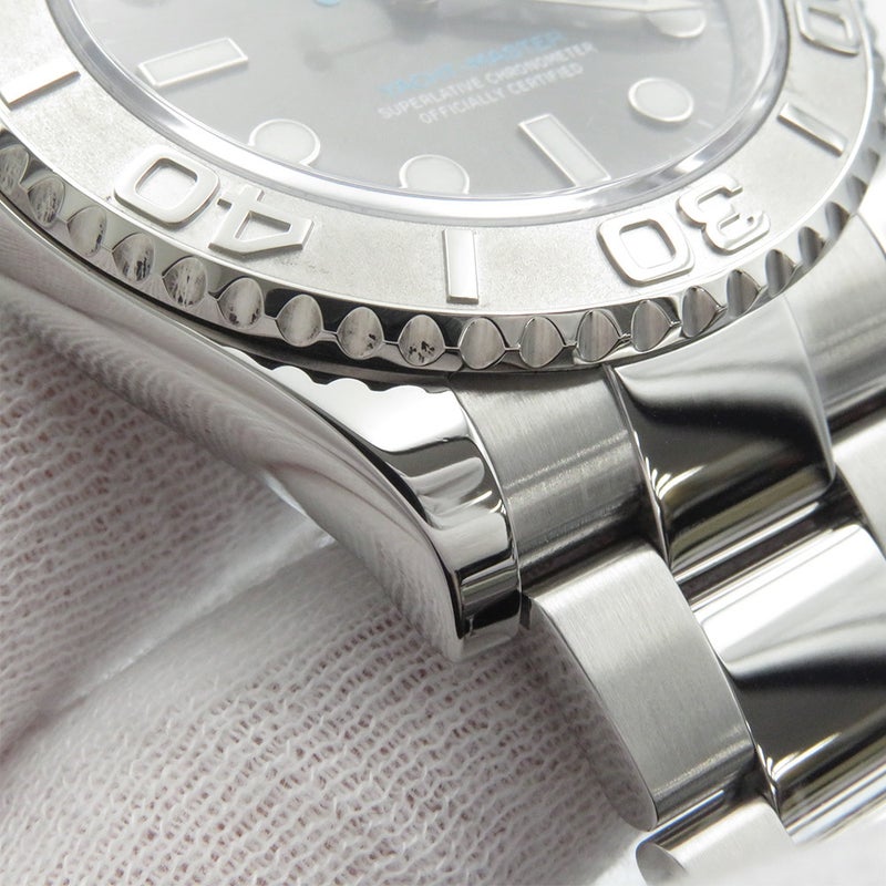 ロレックス ヨットマスター ロレジウム SS/プラチナ ランダムシリアル ルーレット 126622 ROLEX 腕時計 スレート文字盤