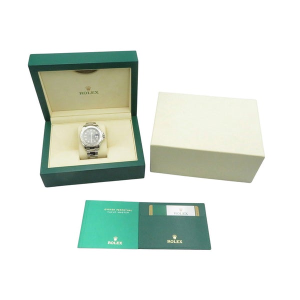 ロレックス ヨットマスター ロレジウム SS/プラチナ ランダムシリアル ルーレット 126622 ROLEX 腕時計 スレート文字盤