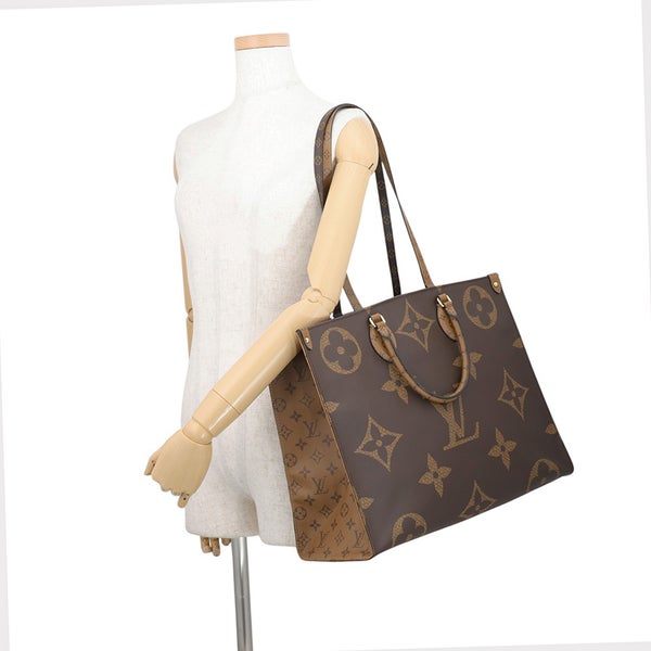 ルイヴィトン ショルダーバッグ モノグラム・リバース ジャイアント オンザゴーGM M44576 LOUIS VUITTON 2way