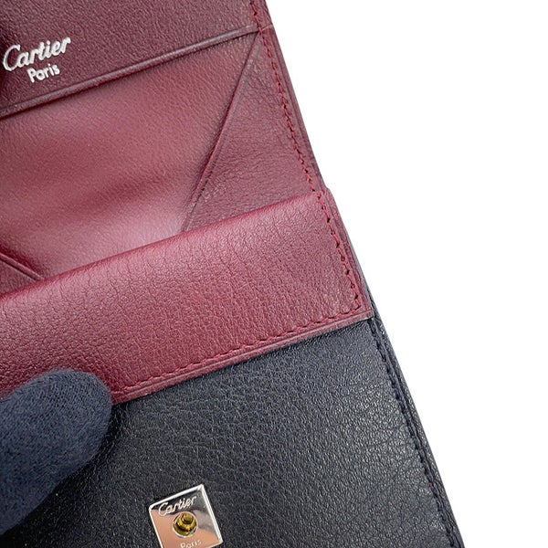 カルティエ コインケース マスト ドゥ スクエア コインケース レザー L3000571 Cartier 財布 黒
