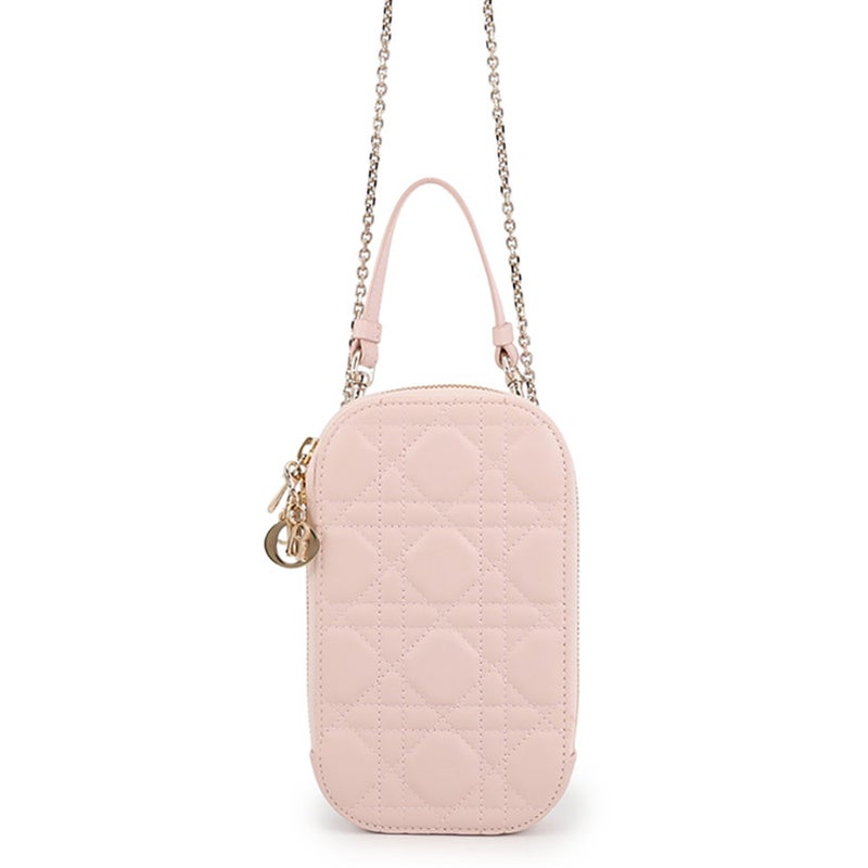 クリスチャン・ディオール スマホケース レディディオール Call'in Dior フォンホルダー カナージュ ラムスキン S0872ONMJ
