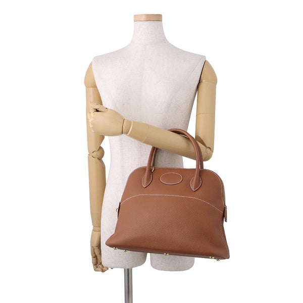 エルメス ハンドバッグ ボリード31 ゴールド/ゴールド金具 トリヨンクレマンス D刻印 HERMES 2wayショルダーバッグ