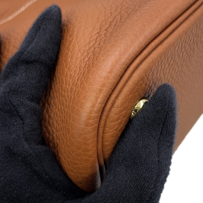 エルメス ハンドバッグ ボリード31 ゴールド/ゴールド金具 トリヨンクレマンス D刻印 HERMES 2wayショルダーバッグ
