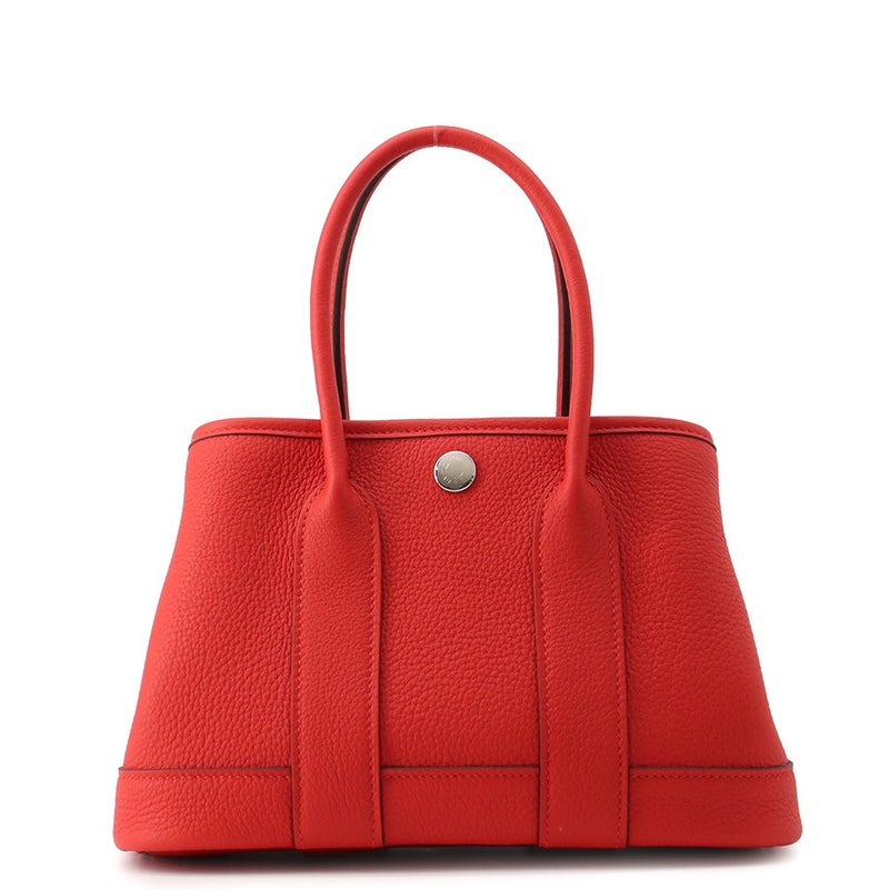 エルメス トートバッグ ネオ・ガーデン 23 ガーデンパーティ ルージュクー/シルバー金具 ネゴンダ G刻印 HERMES