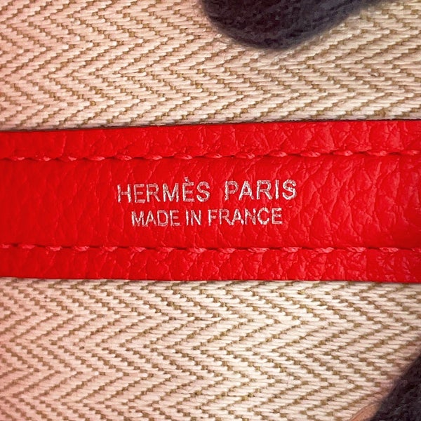 エルメス トートバッグ ネオ・ガーデン 23 ガーデンパーティ ルージュクー/シルバー金具 ネゴンダ G刻印 HERMES