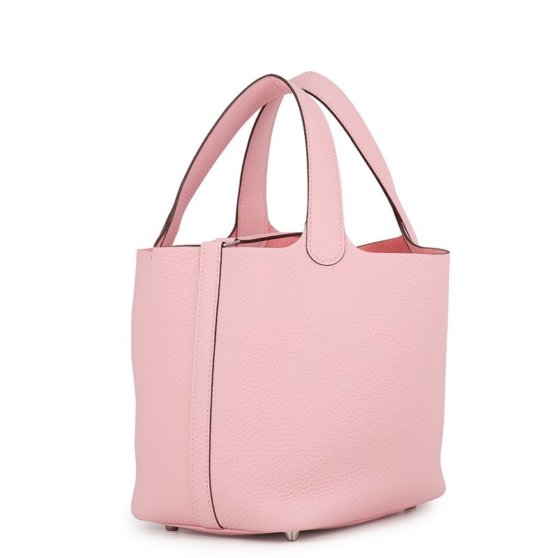 エルメス ハンドバッグ ピコタンロックPM ローズサクラ/シルバー金具 トリヨンクレマンス G刻印 HERMES
