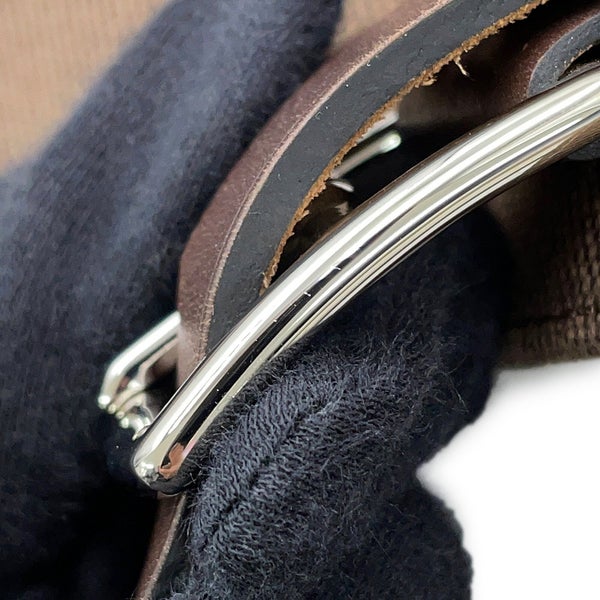 エルメス トートバッグ エトリヴィエール ショッピング エタン/エベンヌ/シルバー金具 トワルアッシュ/ヴァッシュハンター □Q刻印