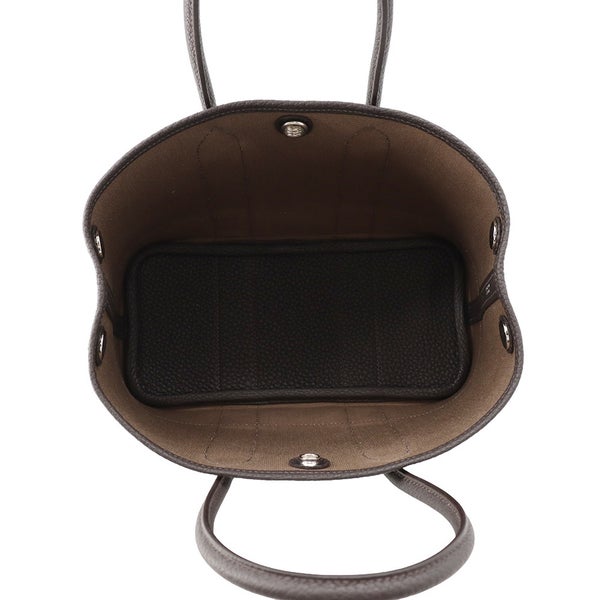 エルメス トートバッグ ネオ・ガーデン 23 ガーデンパーティ エトゥープ/べブラン/シルバー金具 トワルオフィシエ/ネゴンダ G刻印 バイブルン
