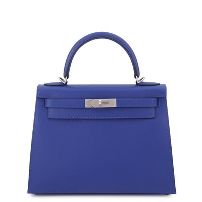 Hermès Kelly 28 Bleu Electric Epsom