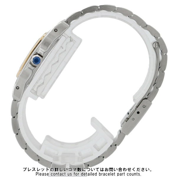 カルティエ サントスガルベ SM W20012C4 Cartier 腕時計 クォーツ アイボリー文字盤