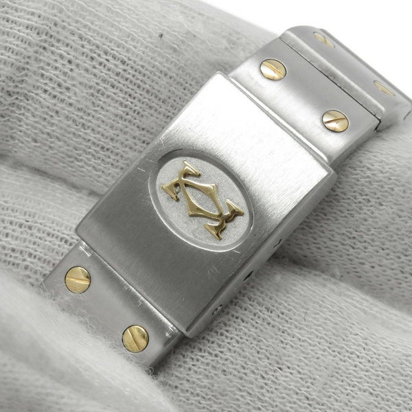 カルティエ サントスガルベ SM W20012C4 Cartier 腕時計 クォーツ アイボリー文字盤