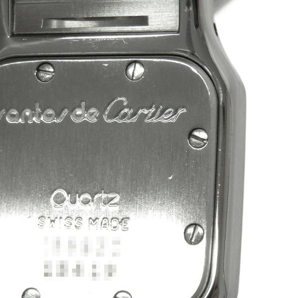 カルティエ サントスガルベ SM W20012C4 Cartier 腕時計 クォーツ アイボリー文字盤
