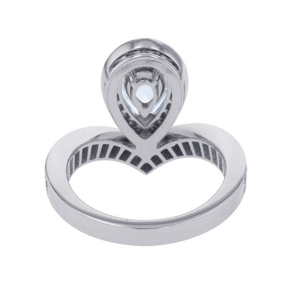 ショーメ リング ジョゼフィーヌ エグレット ダイヤ 40P/アクアマリン 1P 0.60ct K18WG サイズ48 083297 Chaumet 指輪