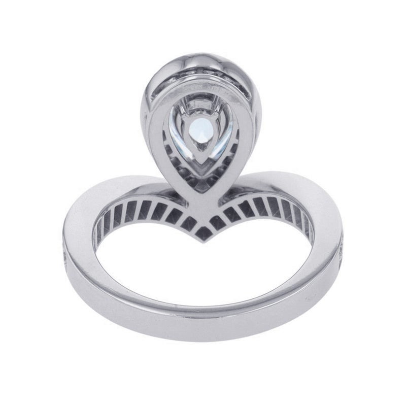 ショーメ リング ジョゼフィーヌ エグレット ダイヤ 40P/アクアマリン 1P 0.60ct K18WG サイズ48 083297 Chaumet 指輪