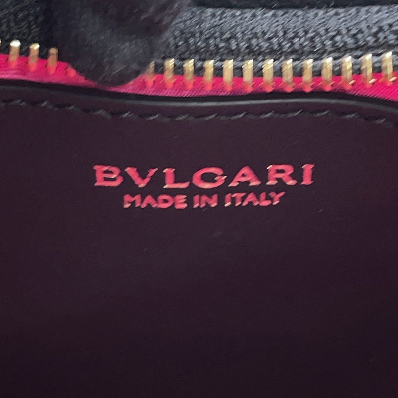 ブルガリ ハンドバッグ セルペンティ エリプス スモール レザー BVLGARI ２wayショルダー 黒