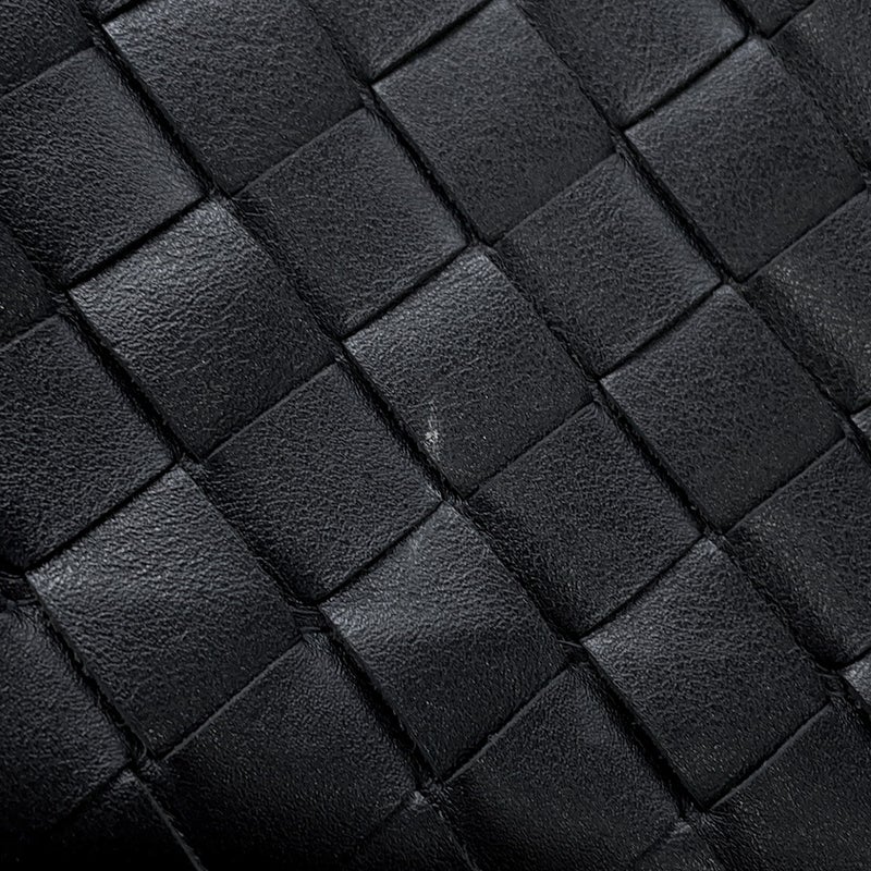 ボッテガヴェネタ ショルダーバッグ イントレチャート レザー BOTTEGA VENETA バッグ 黒