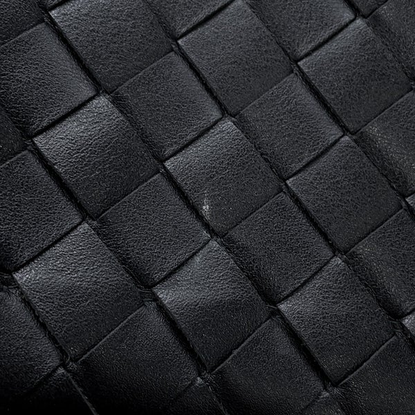 ボッテガヴェネタ ショルダーバッグ イントレチャート レザー BOTTEGA VENETA バッグ 黒
