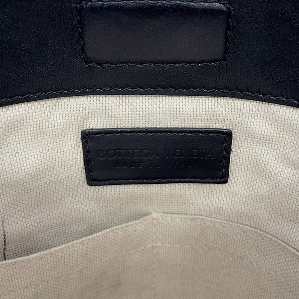 ボッテガヴェネタ ショルダーバッグ イントレチャート レザー BOTTEGA VENETA バッグ 黒