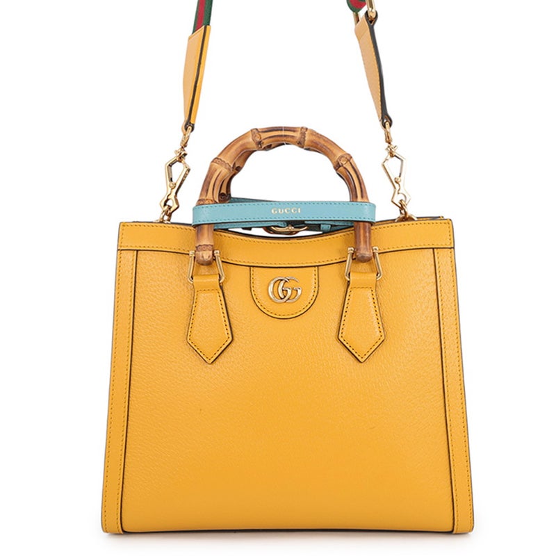 グッチ ハンドバッグ ダイアナ スモール トート バンブー レザー 702721 GUCCI 2wayショルダー
