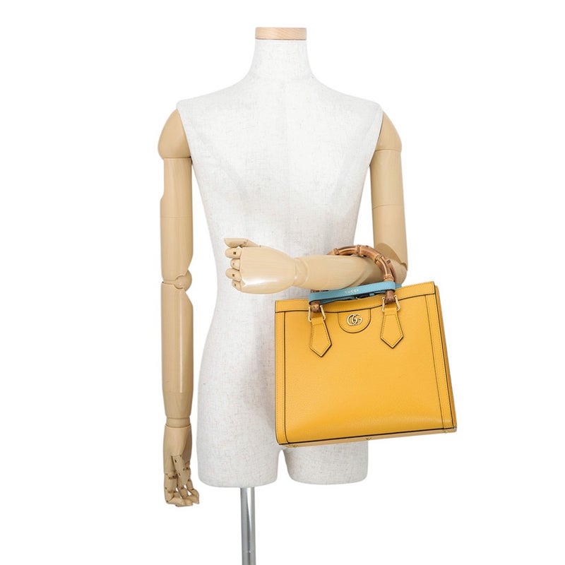 グッチ ハンドバッグ ダイアナ スモール トート バンブー レザー 702721 GUCCI 2wayショルダー