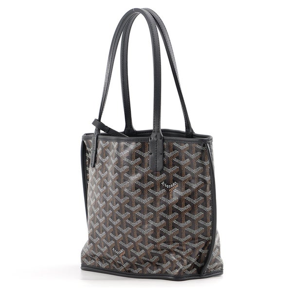 ゴヤール トートバッグ アンジュ ミニ リバーシブル PVC ANJOUSMINCG12TY12P GOYARD ポーチ付き 黒