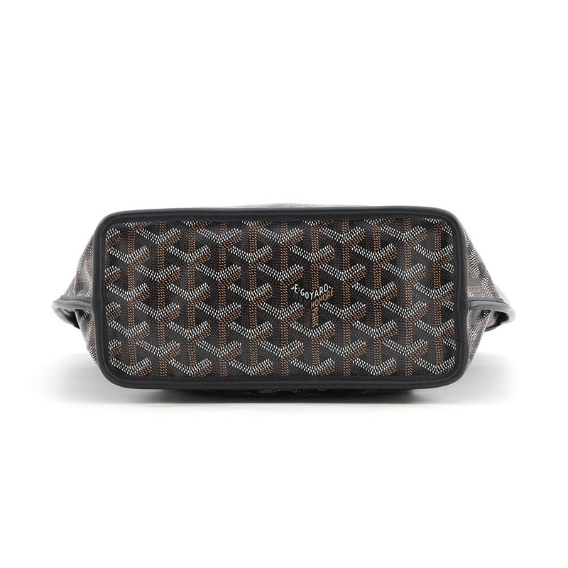 ゴヤール トートバッグ アンジュ ミニ リバーシブル PVC ANJOUSMINCG12TY12P GOYARD ポーチ付き 黒