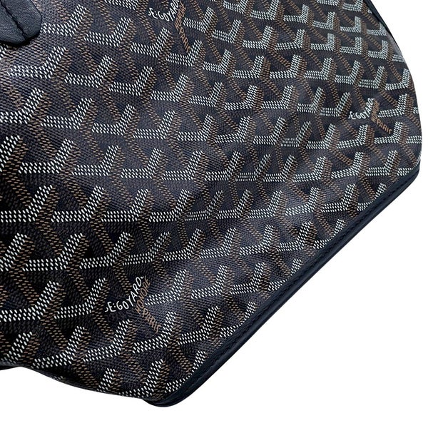 ゴヤール トートバッグ アンジュ ミニ リバーシブル PVC ANJOUSMINCG12TY12P GOYARD ポーチ付き 黒