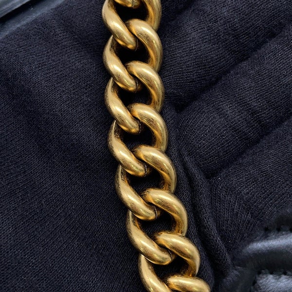 グッチ チェーンショルダーバッグ GGマーモント スモール レザー 446744 GUCCI 黒