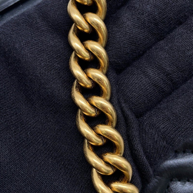 グッチ チェーンショルダーバッグ GGマーモント スモール レザー 446744 GUCCI 黒