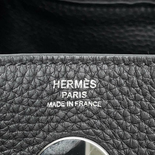 エルメス ハンドバッグ リンディ26 ブラック/シルバー金具 トリヨンクレマンス U刻印 2way 黒