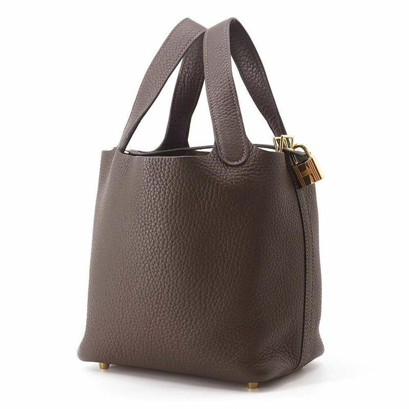 エルメス ハンドバッグ ピコタンロックPM エベンヌ/ゴールド金具 トリヨンクレマンス U刻印