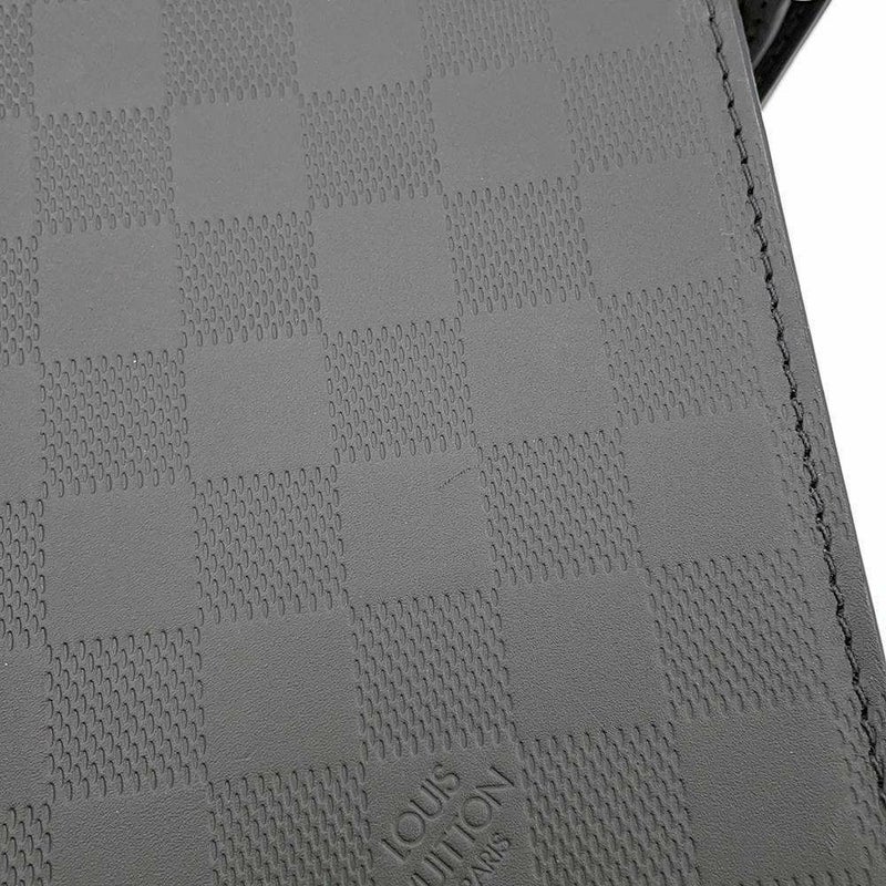 ルイヴィトン クラッチバッグ ダミエ・アンフィニ スタンド・ポーチ N60450 ブラック 黒 セカンドバッグ