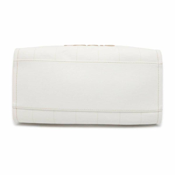 シャネル トートバッグ ドーヴィルライン ココマーク ラージ キャンバス A66941 2wayショルダーバッグ 白