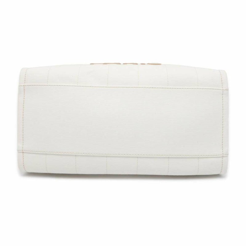 シャネル トートバッグ ドーヴィルライン ココマーク ラージ キャンバス A66941 2wayショルダーバッグ 白