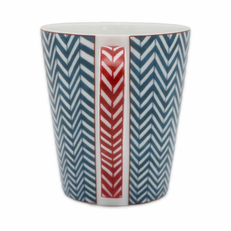 エルメス マグカップ カバン シェブロン・ブルー 250ml HERMES 陶器 食器 ギフト