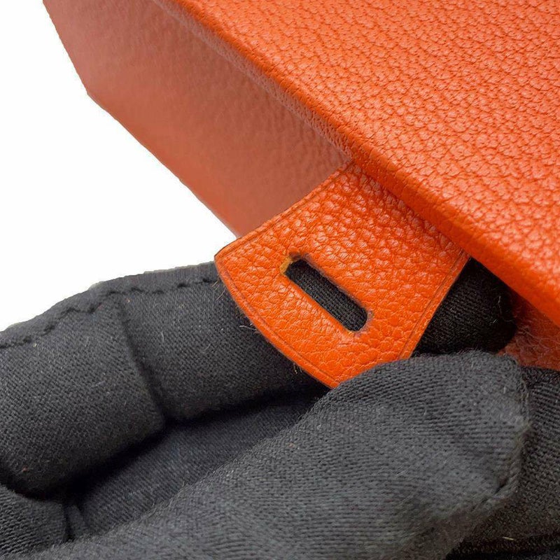 エルメス ボックス オレンジ シェブルミゾル HERMES 小物入れ ジュエリーボックス