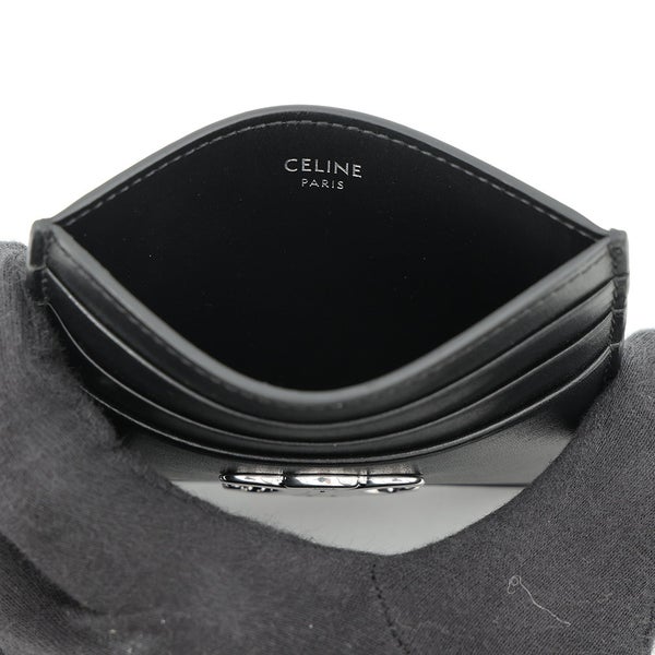 セリーヌ カードケース トリオンフ カードホルダー カーフレザー 10L833 CELINE 黒 財布