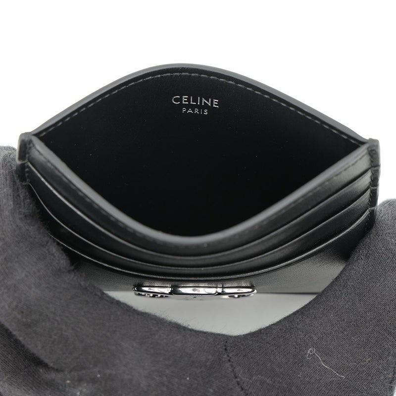 セリーヌ カードケース トリオンフ カードホルダー カーフレザー 10L833 CELINE 黒 財布