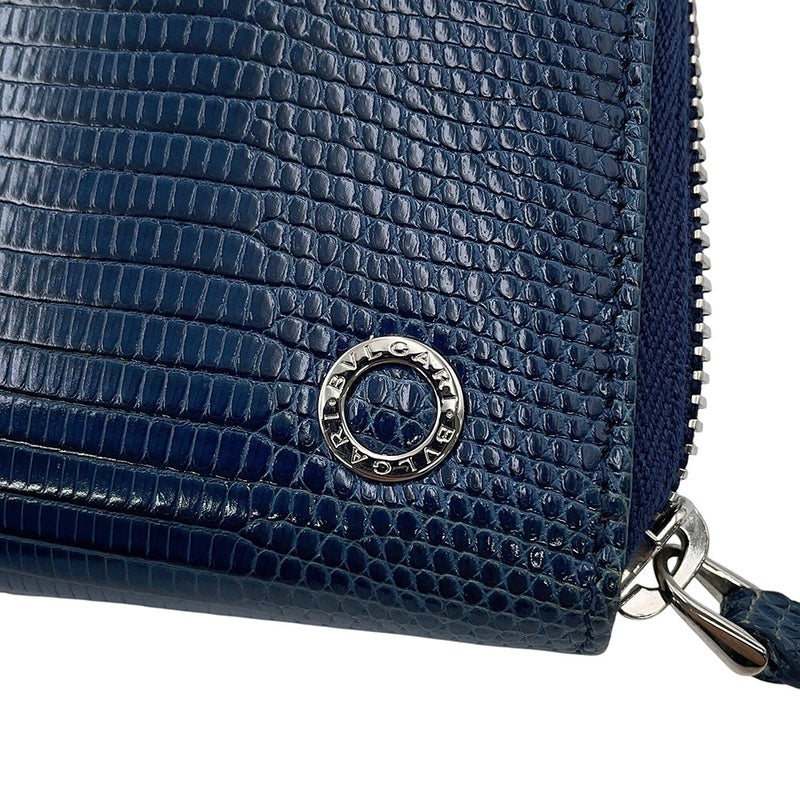 ブルガリ 長財布 ブルガリ・ブルガリ マン ジップウォレット リザード 284401 BVLGARI