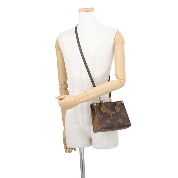 ルイヴィトン ハンドバッグ モノグラム・リバース オンザゴーBB M46839 LOUIS VUITTON 2way