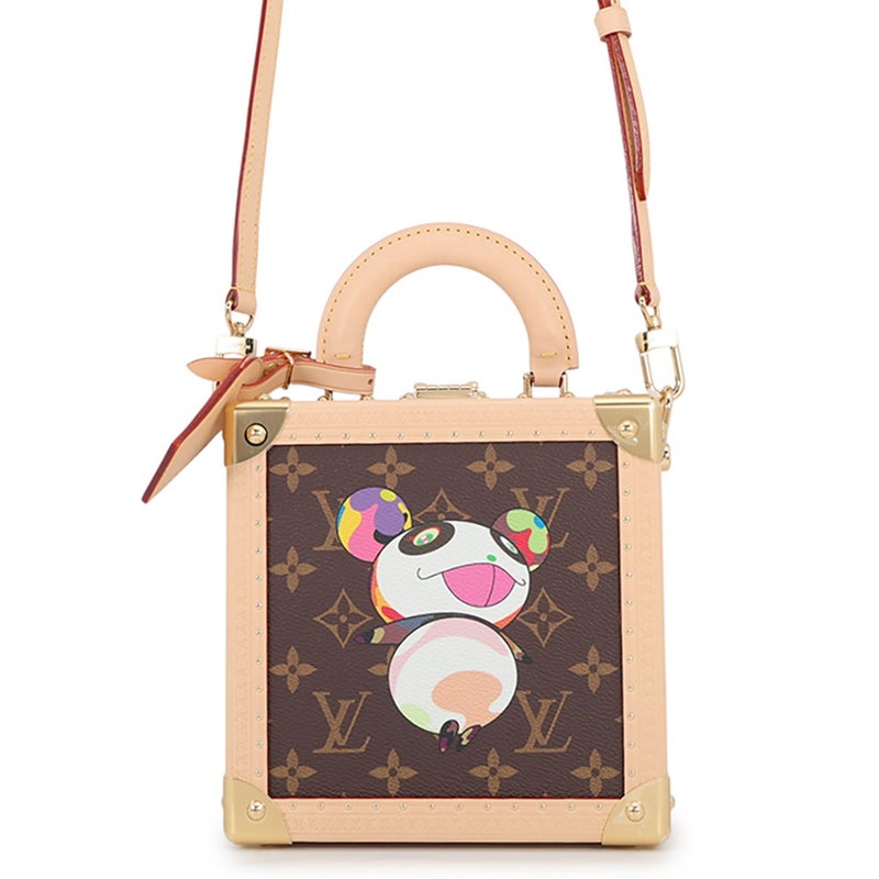 ルイヴィトン ハンドバッグ モノグラム・パンダ LV×TM ミニスクエアトランク M13127 2way ヴィトン 村上隆
